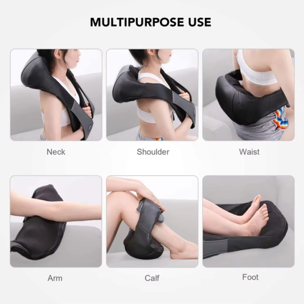 Shiatsu deep tissue massager with heat option - Image 2