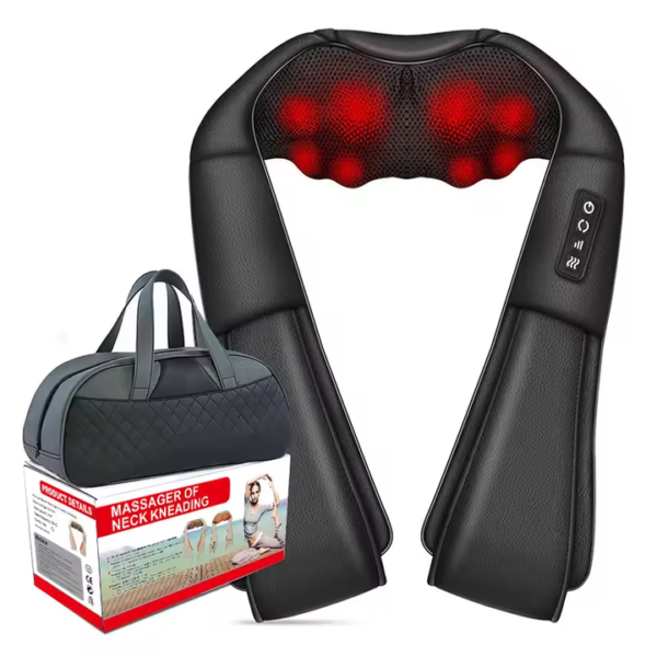 Shiatsu deep tissue massager with heat option